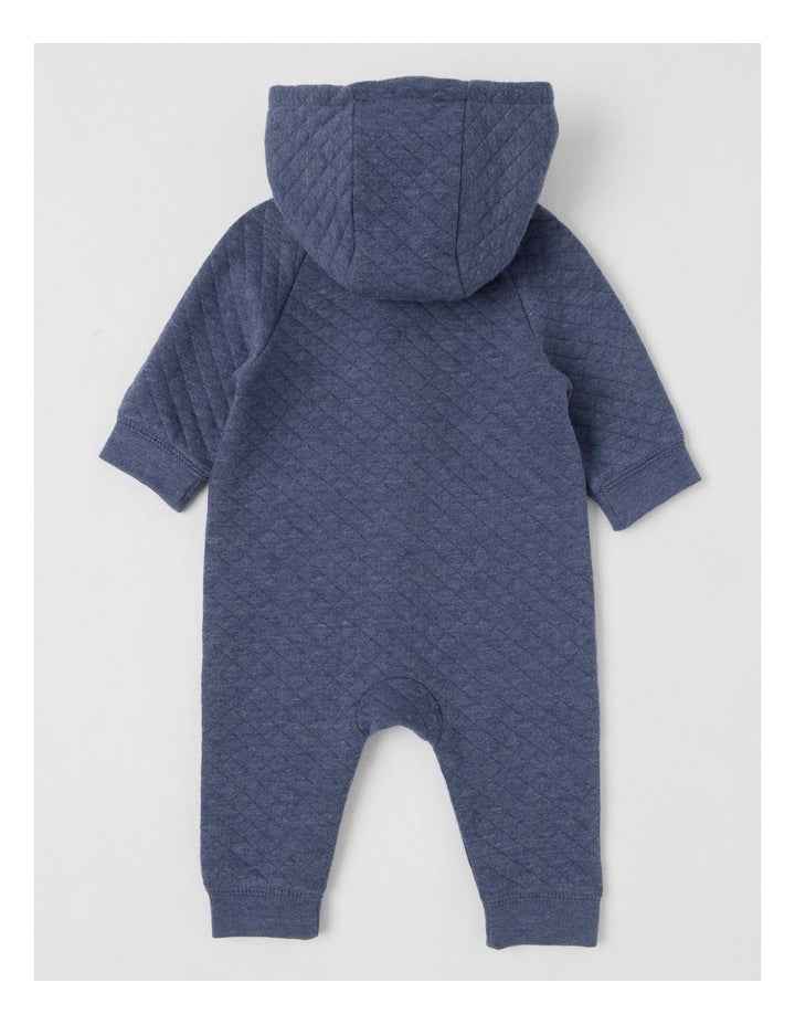 Quilted Koala Coverall in Indigo