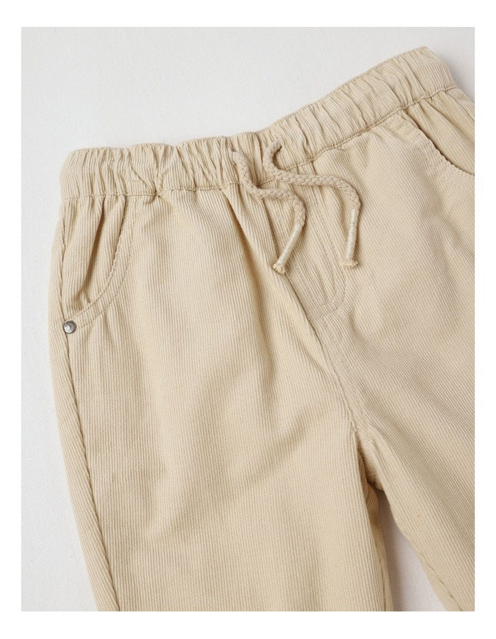 Cord Pants in Beige