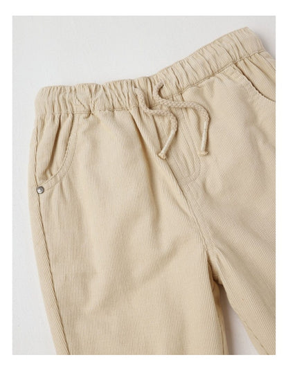 Cord Pants in Beige