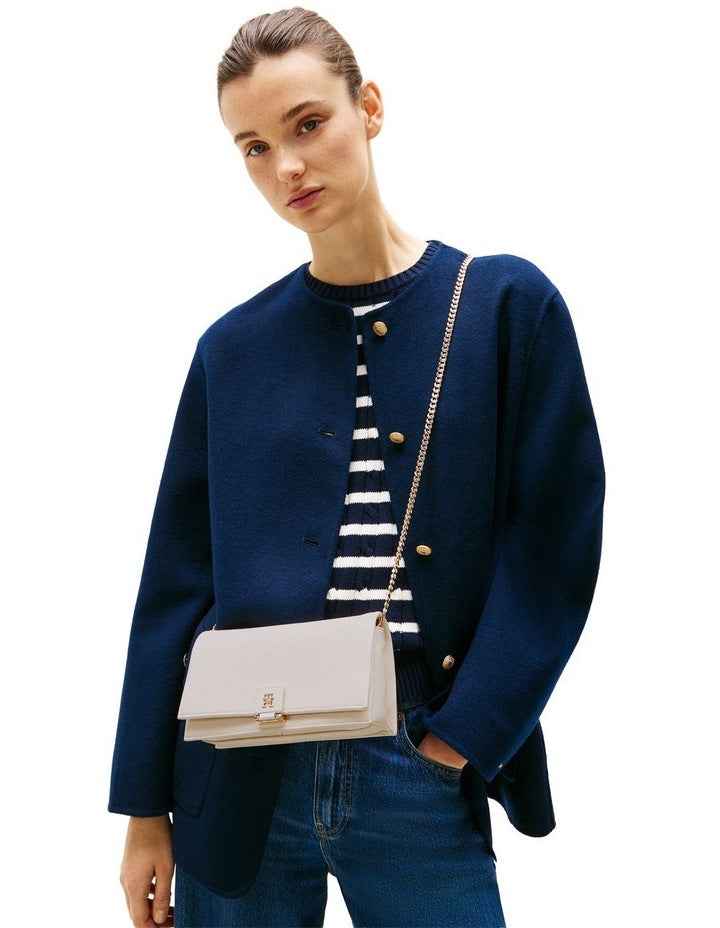 Her Chain Crossbody Bag in Cream