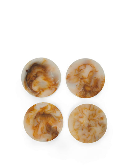 Avoca Resin Coasters Set of 4 Tortoiseshell