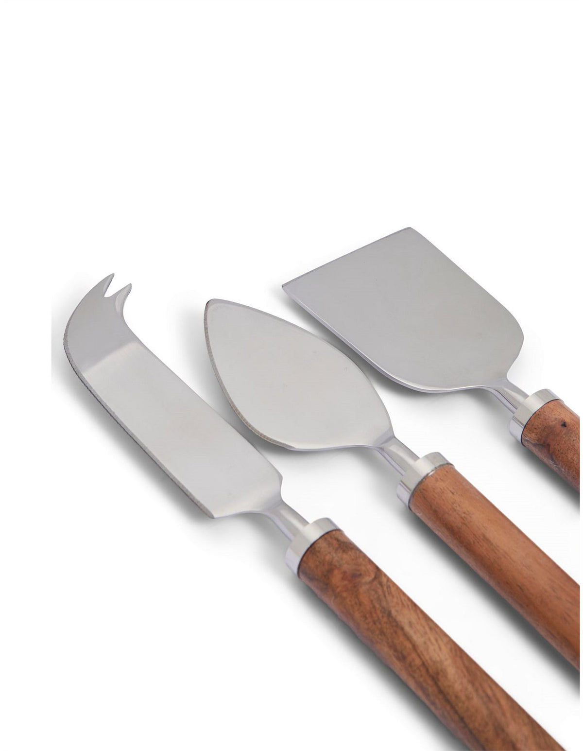 Hampton Acacia Handle Stainless Steel Cheese Knife Set of 3