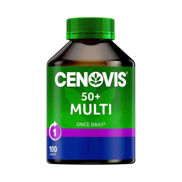 CENOVIS 50+ MULTI ONCE DAILY CAPSULES 100 PACK