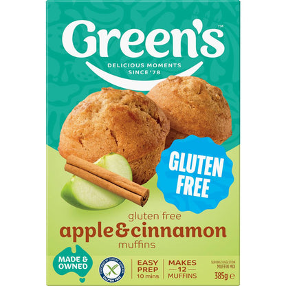 Green's Gluten Free Apple & Cinnamon Muffins Mix 385g