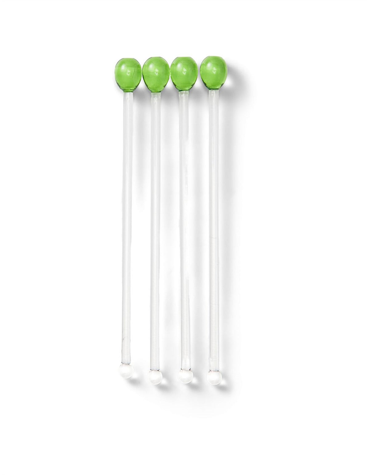 Olive Icon Glass Martini Picks Set of 6