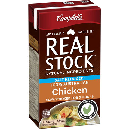 Campbell's Real Stock Chicken Salt Reduced Liquid Stock 500ml