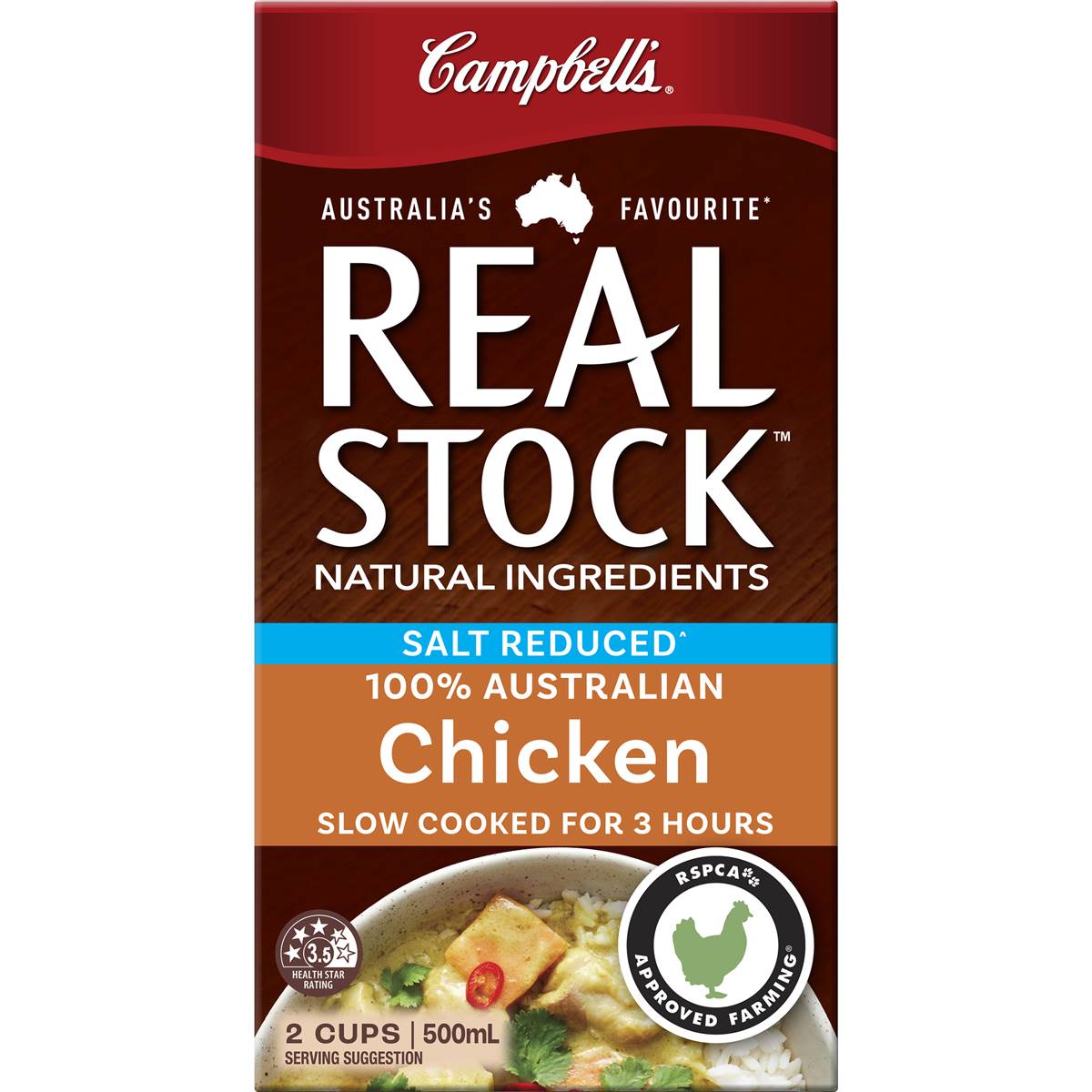 Campbell's Real Stock Chicken Salt Reduced Liquid Stock 500ml