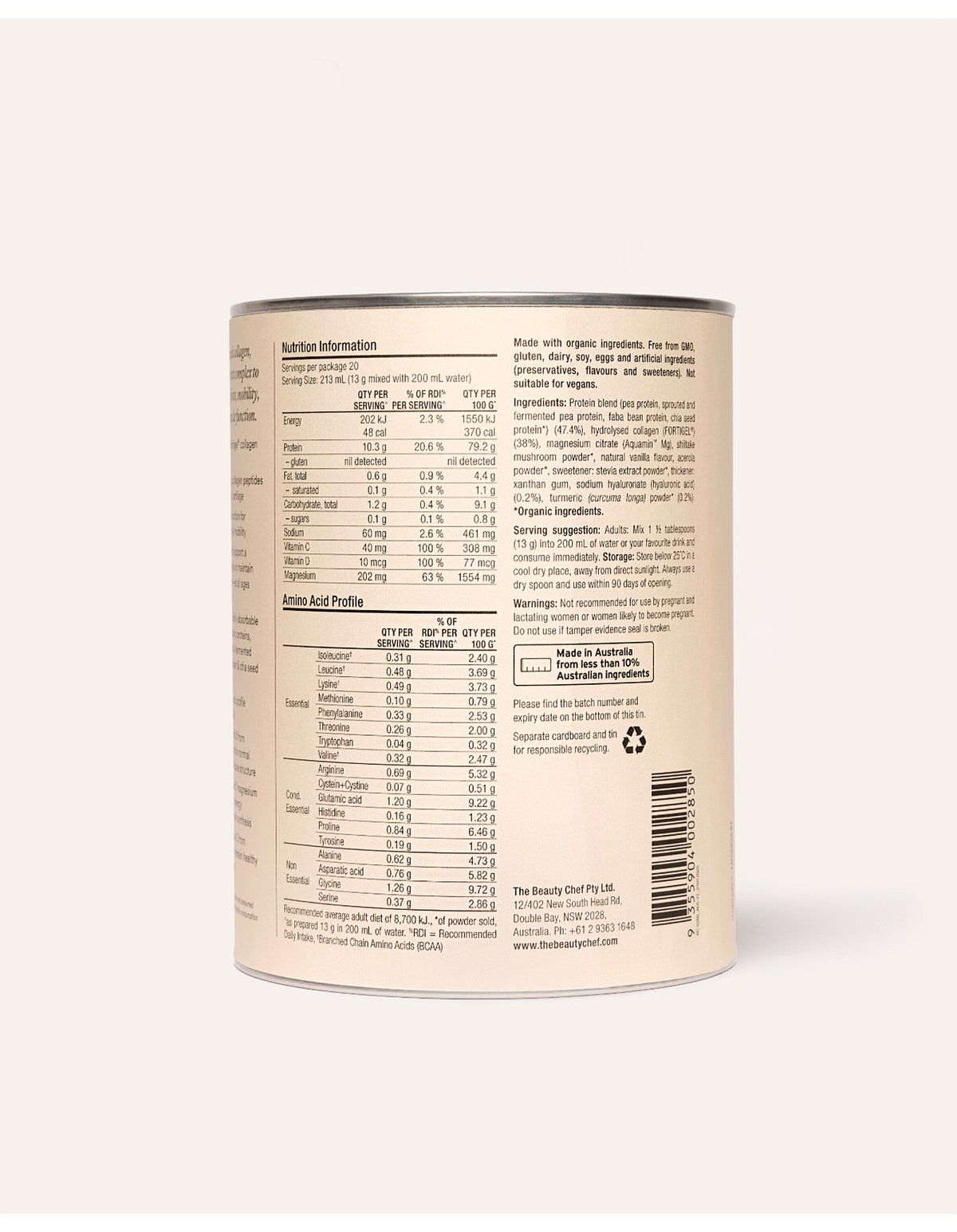 Body Collagen Vanilla 260g