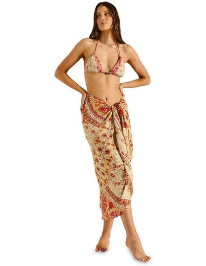 Rosselini Sarong in Red