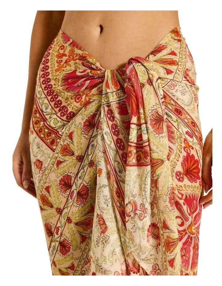 Rosselini Sarong in Red