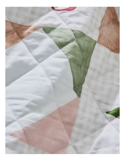 Georgia Quilted Cotton Quilt Cover Set in Fields