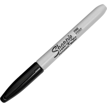 Sharpie Permanent Marker Pens Fine Point Black 2 pack