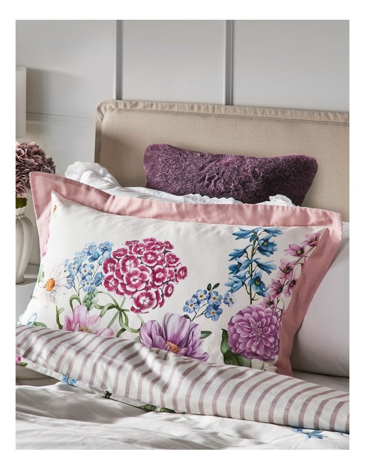 Winter Romance Cotton Sateen Quilt Cover Set in Plum