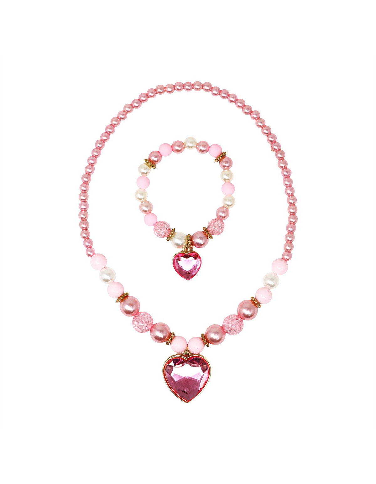 Dance Pearl Heart Jewellery Set