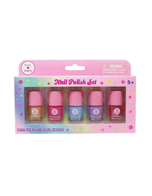 Pink Poppy Nail Polish Set 5 Piece Gift Set