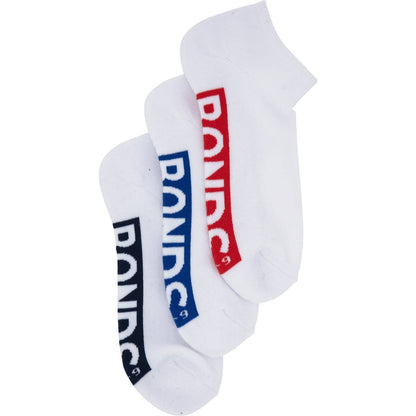 Bonds Socks Men Low Cut Size 11-14 Assorted 3 pack
