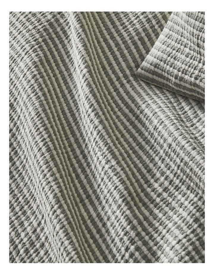 Otago Yarn Dyed Cotton Quilt Cover Set in Olive