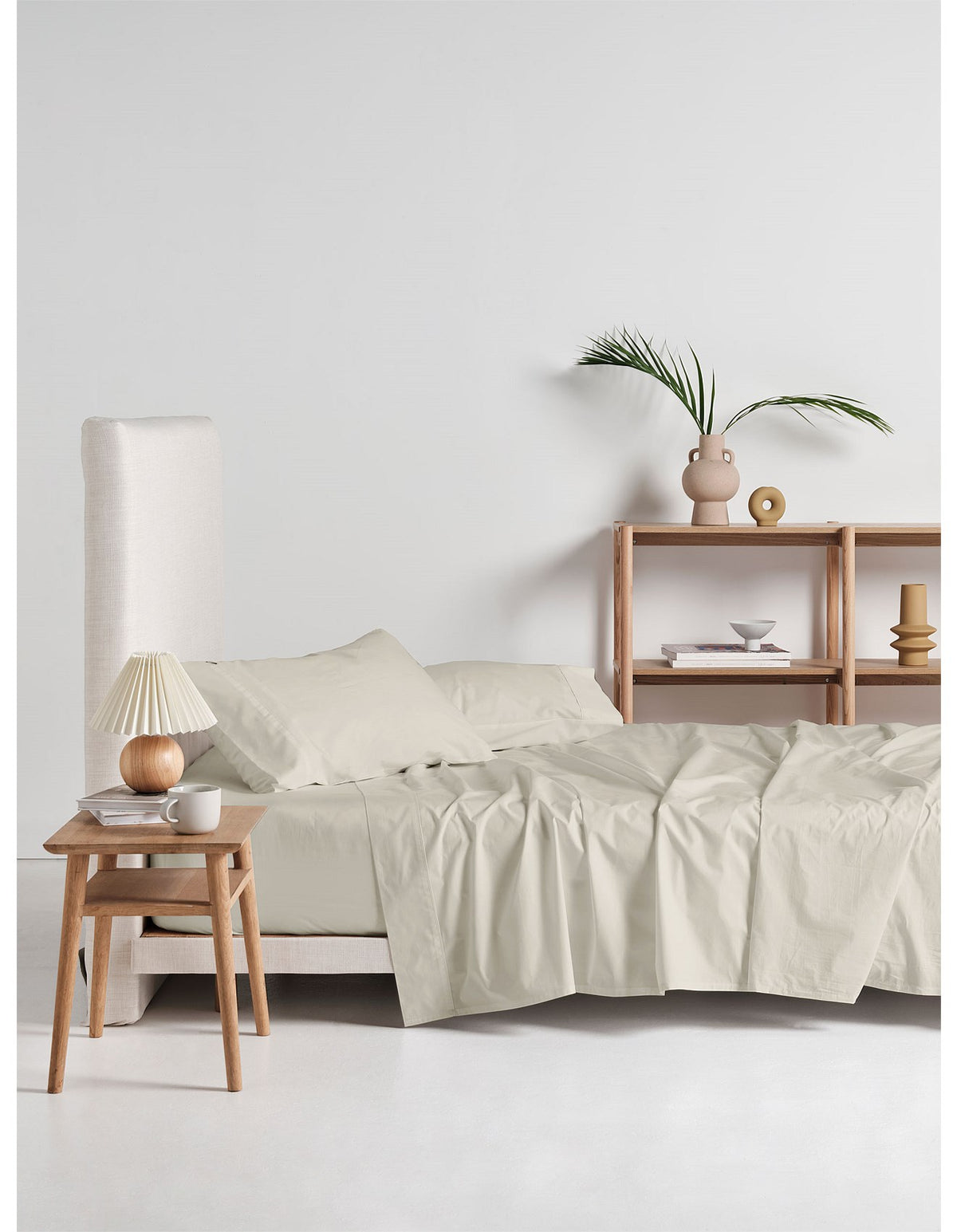 300TC Cotton Percale Queen Sheet Set Linen