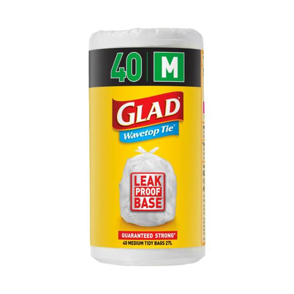 GLAD KITCHEN TIDY BAG WAVETOP MEDIUM