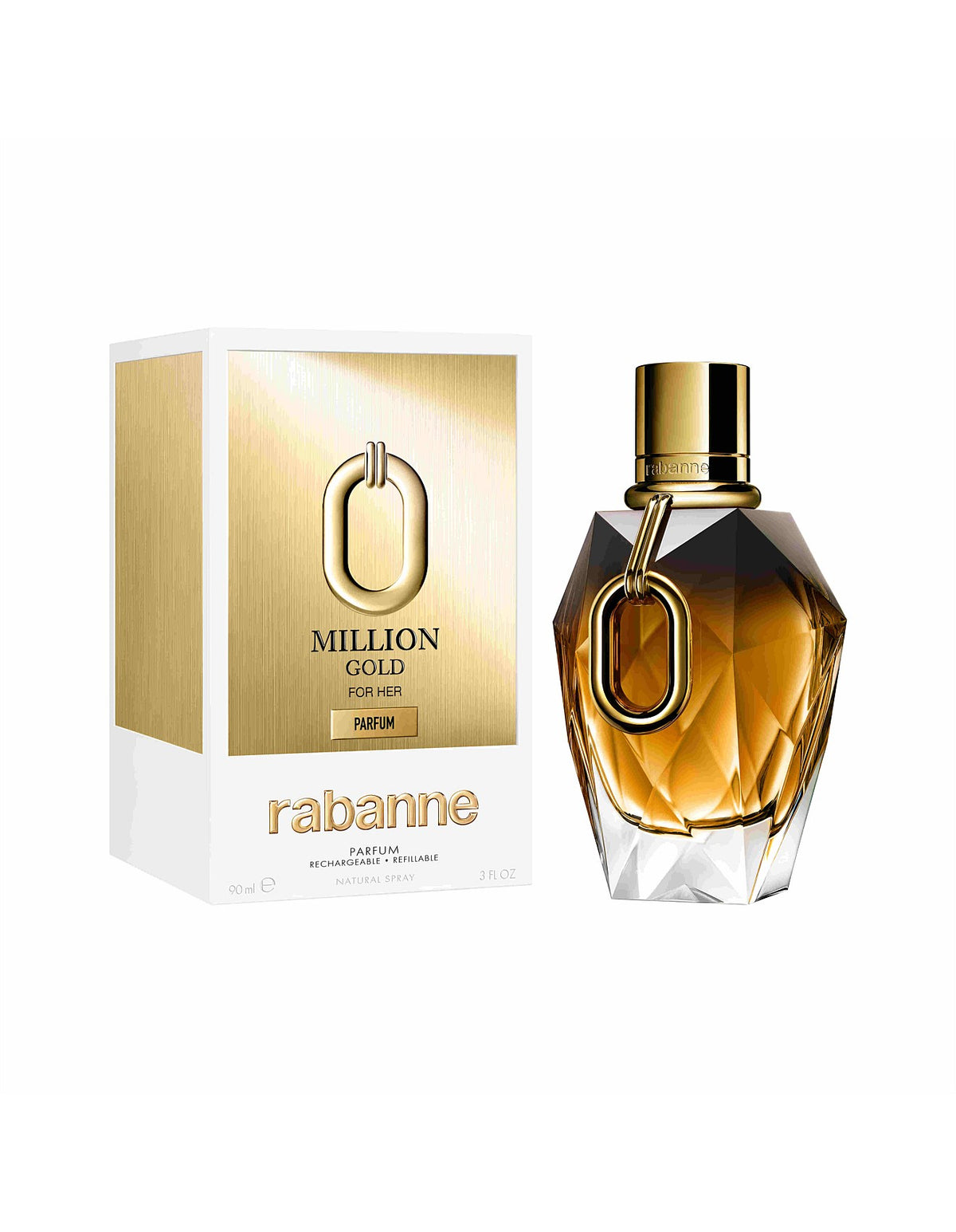 Million Gold For Her Parfum EDP Refillable 90mL