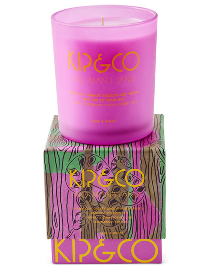 No Man's Land 10cm Soy Wax Candle Purple Glass