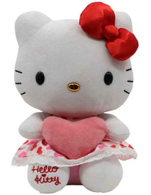 Limited Edition Red Bow Pink Heart Kitty Toy