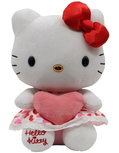 Limited Edition Red Bow Pink Heart Kitty Toy