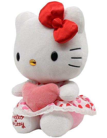 Limited Edition Red Bow Pink Heart Kitty Toy