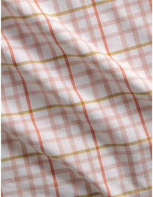 BAYLEY CHECK SINGLE SHEET SET IN DUSTY ROSE