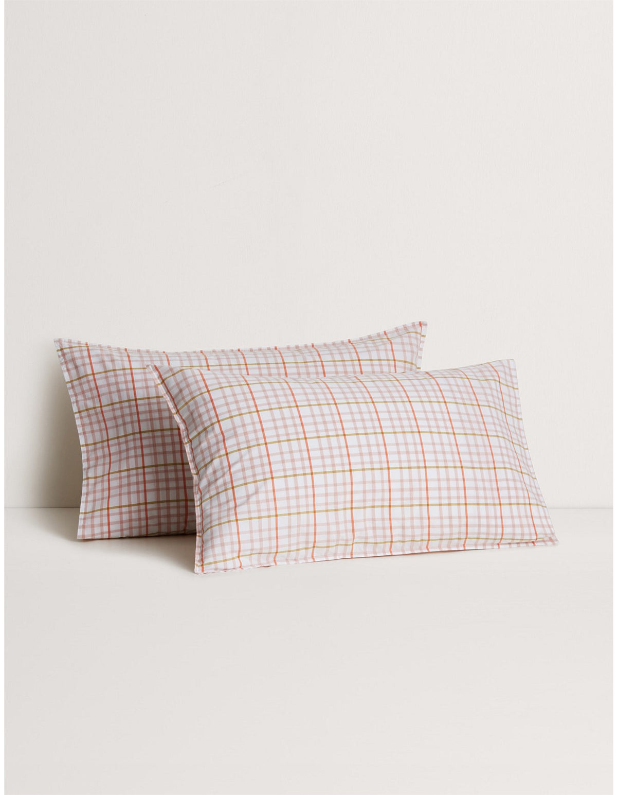 BAYLEY CHECK SINGLE SHEET SET IN DUSTY ROSE