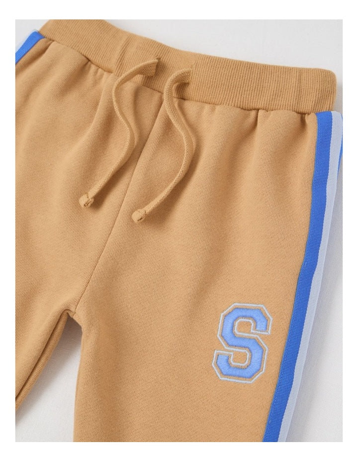 Spliced Trackpants in Tan