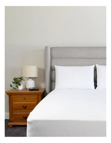 Organic Cotton Terry Waterproof Pillow Protector Twin Pack in White
