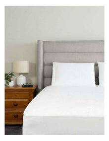 Bamboo Waterproof Pillow Protector in White