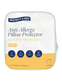 Anti-Allergy Tencel Waterproof Pillow Protector in White