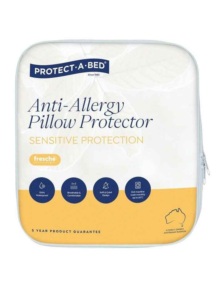 Anti-Allergy Tencel Waterproof Pillow Protector in White