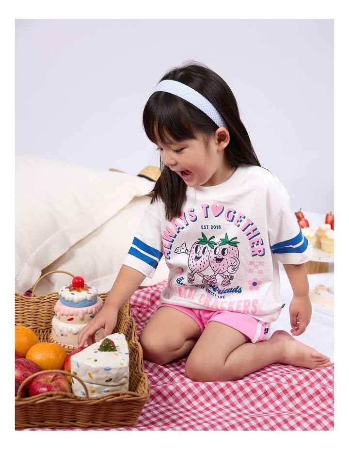 Sweet Life Short Sleeve Tee in Vintage White