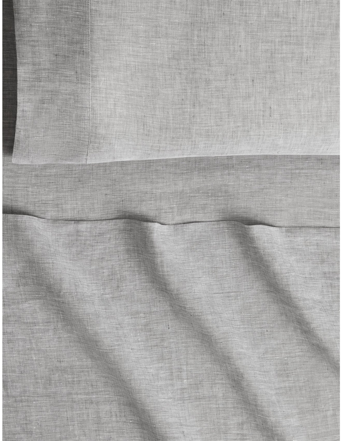 ABBOTSON QUEEN FLAT SHEET IN GREY MARLE
