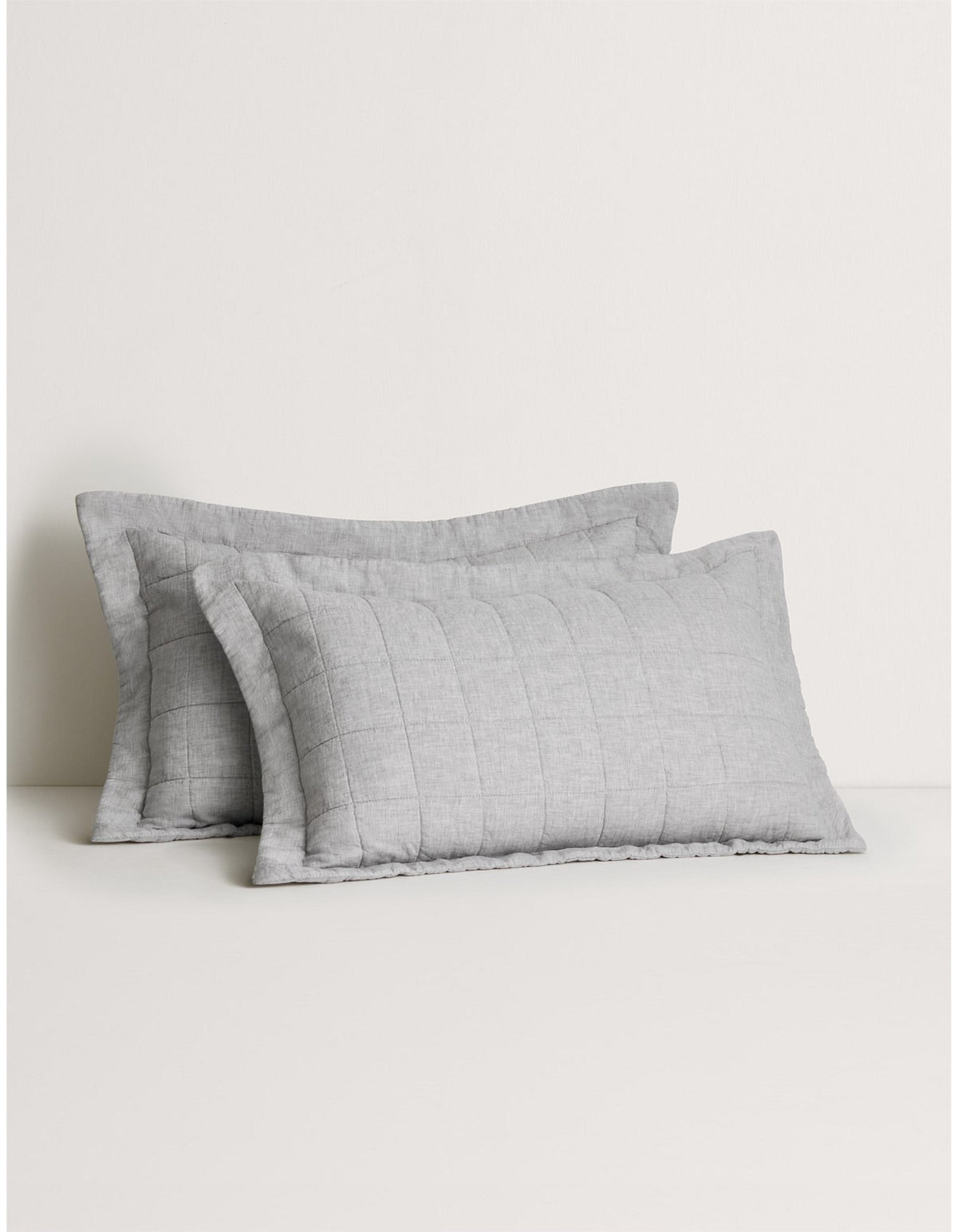 ABBOTSON STANDARD PILLOWCASE SHAM IN GREY MARLE