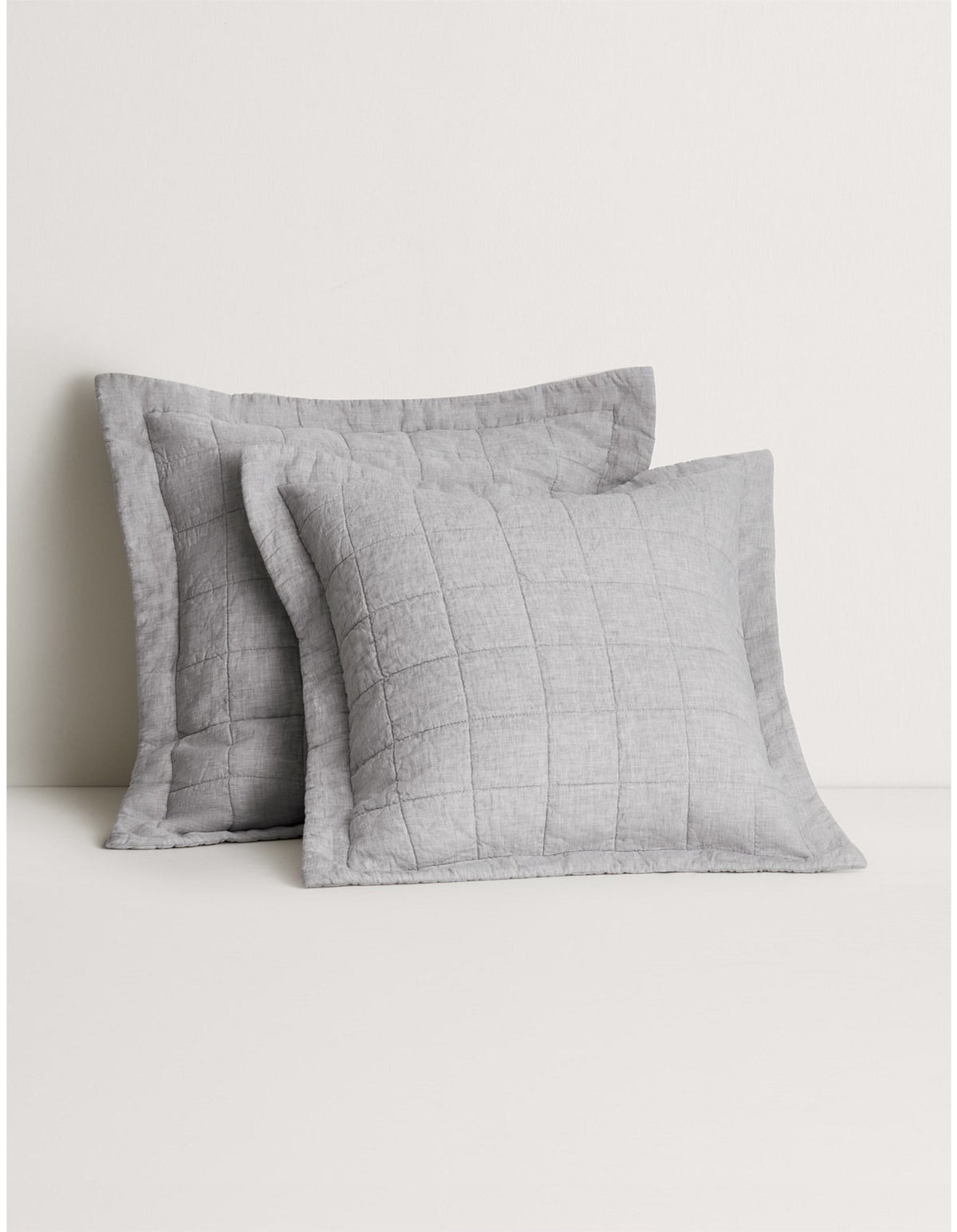 ABBOTSON EUROPEAN SHAM IN GREY MARLE