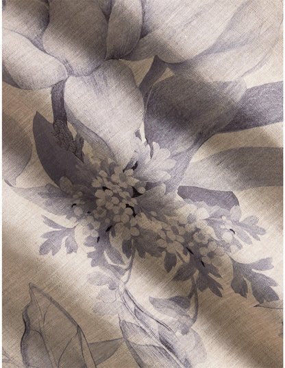 ABBOTSON FLORA FLAT SHEET IN FLAX