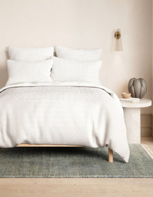 LA DUNE STANDARD PILLOWCASE PAIR IN WHITE