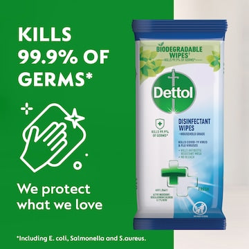Dettol Multipurpose Disinfectant Cleaning Wipes Fresh 110 pack