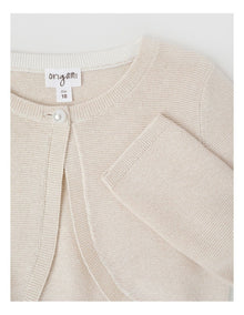 Sophia Eyelash Knit Bolero in Cream