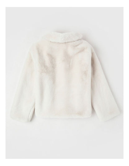 Eva Fur Coat in Vanilla