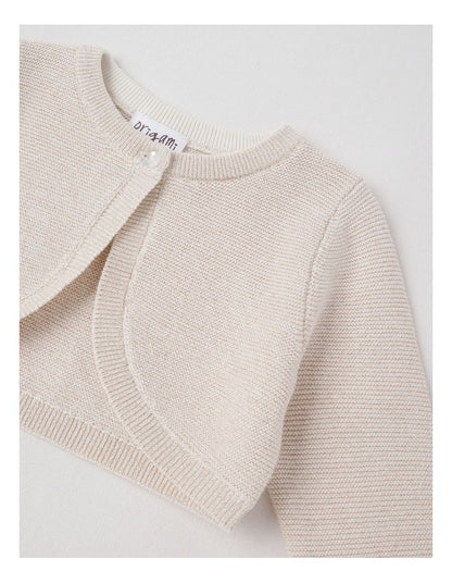 Georgie Eyelash Knit Bolero in White