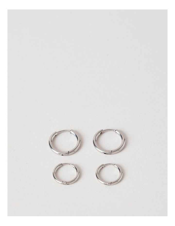 Sleeper 2PK Earrings in Silver