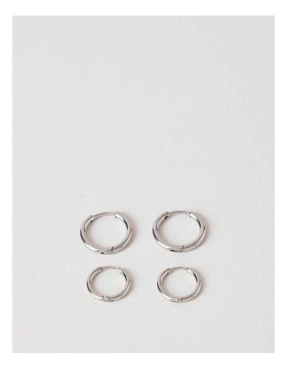 Sleeper 2PK Earrings in Silver