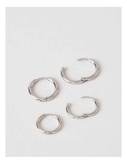 Sleeper 2PK Earrings in Silver