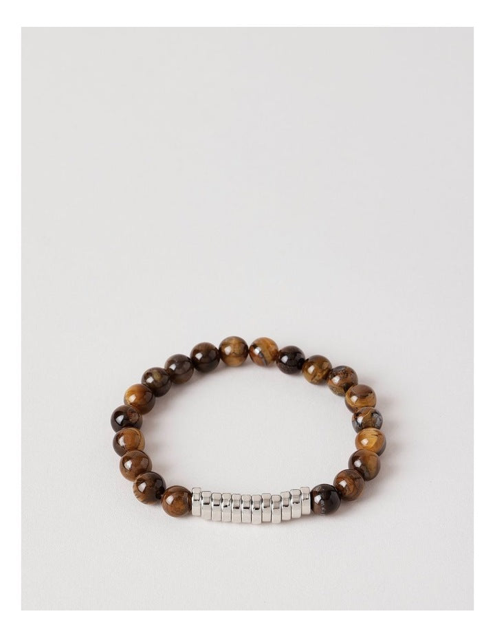 Semi Precious Bracelet in Brown