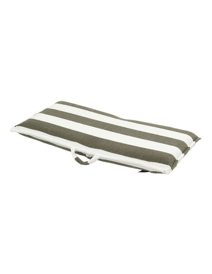 The Vacay Terry Travel Lounger in Olive Stripe